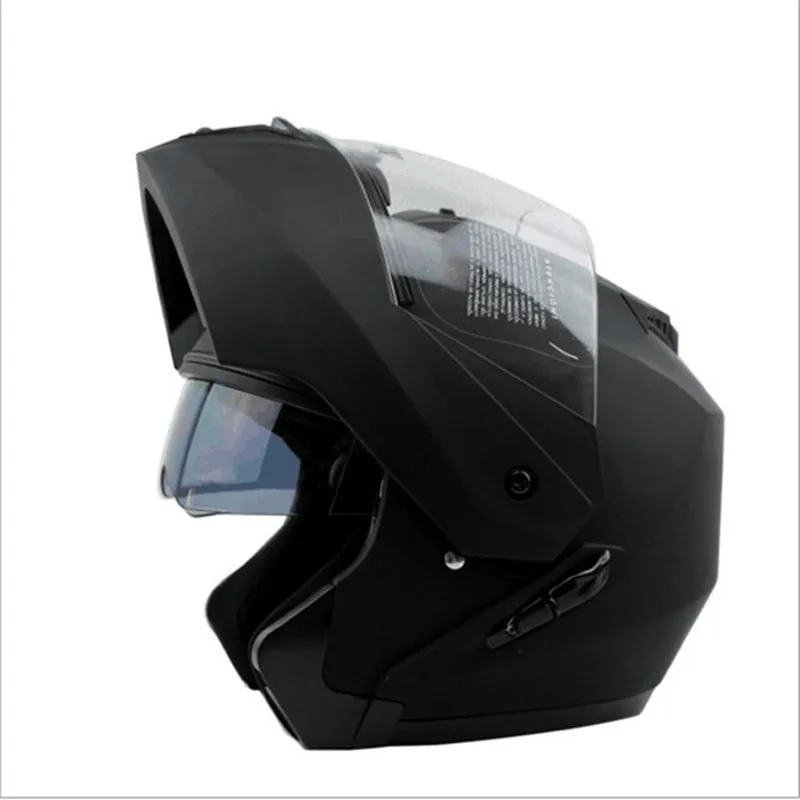 Latest DOT Approved Safety Modular Flip Motorcycle Helmet Voyage Racing Dual Lens Helmet Interior Visor