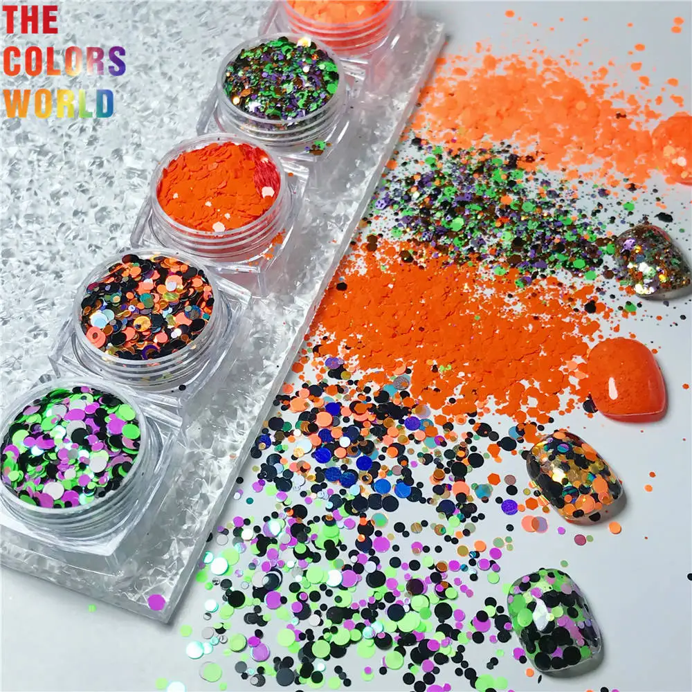 TCT-427 Halloween Mix Nail Glitter Nail Art Decoration Body Art Tumbler Crafts DIY  Handwork Accessories Festival Party Supplier