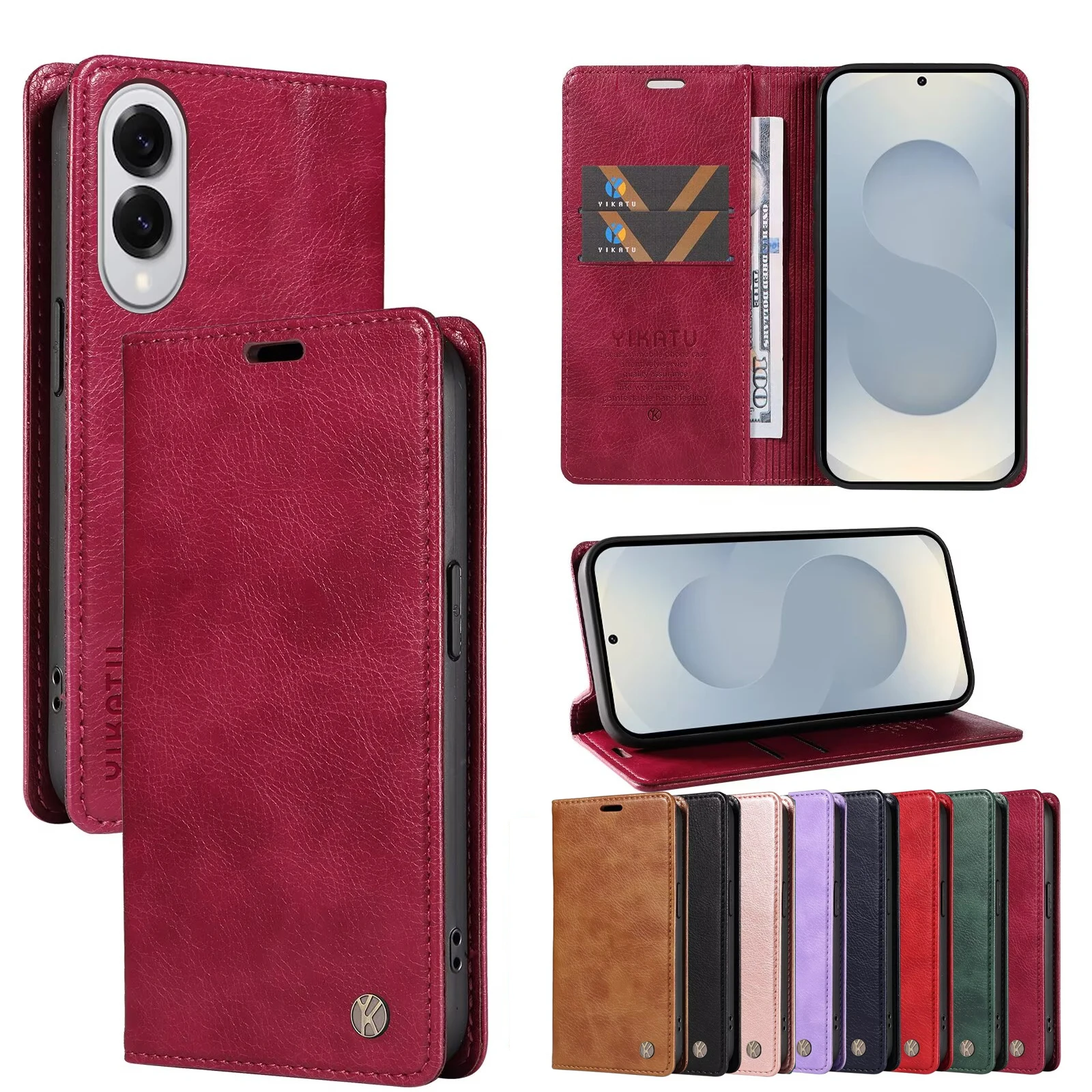 

Wallet Leather Case For Samsung Galaxy A5 A3 A06 A05S A22S A22 5G A21S A21 A20 A16 A15 A14 A13 Lite 4G A12 A10 A9 A8 A7 A6 Plus