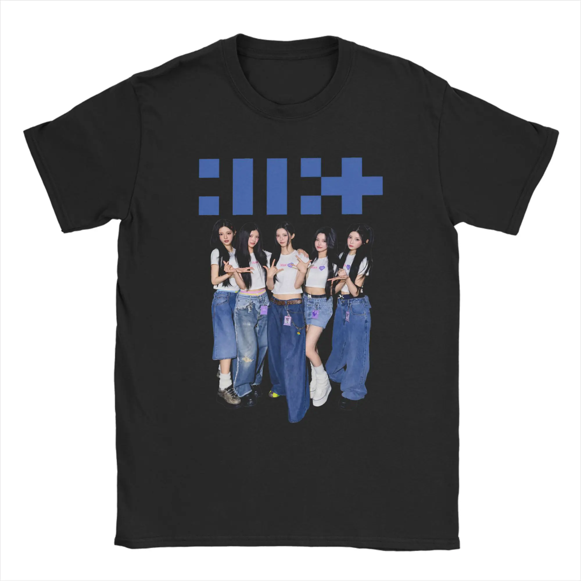 ILLIT South Korea Girls' Group T Shirt Summer  Hippie T Shirts Couple O Neck Plus Size Top Tees Short-Sleeve Vintage Tshirt