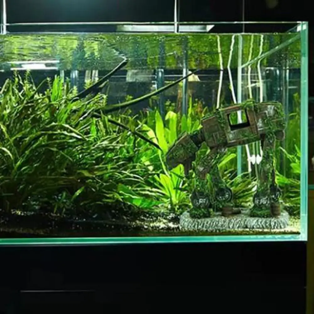 Resin Autobot Robot Dog Shape Decorations Micro-landscape Eco-friendly Robot Dog Aquarium Tank High Imitation