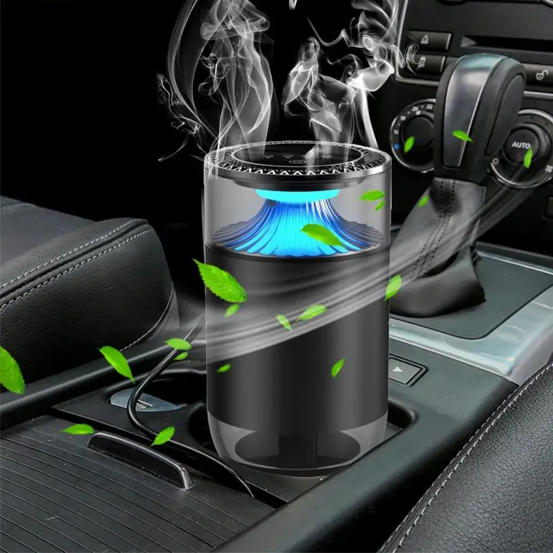 Car Aromatherapy Ornaments LED Cloud Mist Auto Aromatherapy Diffuser Auto Decoration Tool With Intelligent Mode For Sedans SUVs