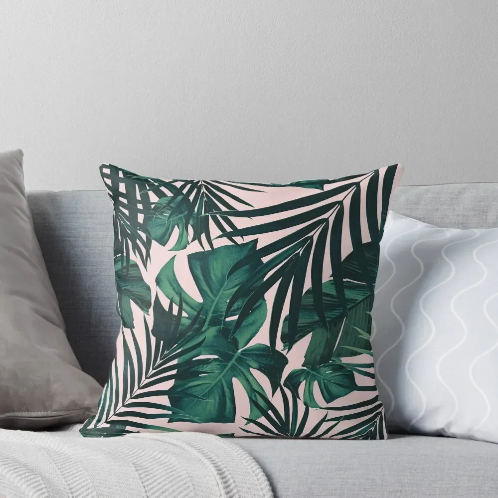 

Tropical Jungle Leaves Pattern #5 #tropical #decor #art Throw Pillow pillowcases for sofa cushions autumn pillowcase Pillow