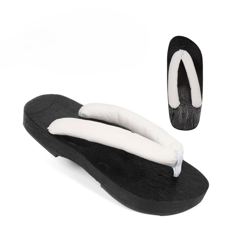 Japanese Anime Women Cosplay Geta Slippers Halloween Costume Cos Shoes Indoor Slippers Wood Clogs Summer Flip Flops Slides