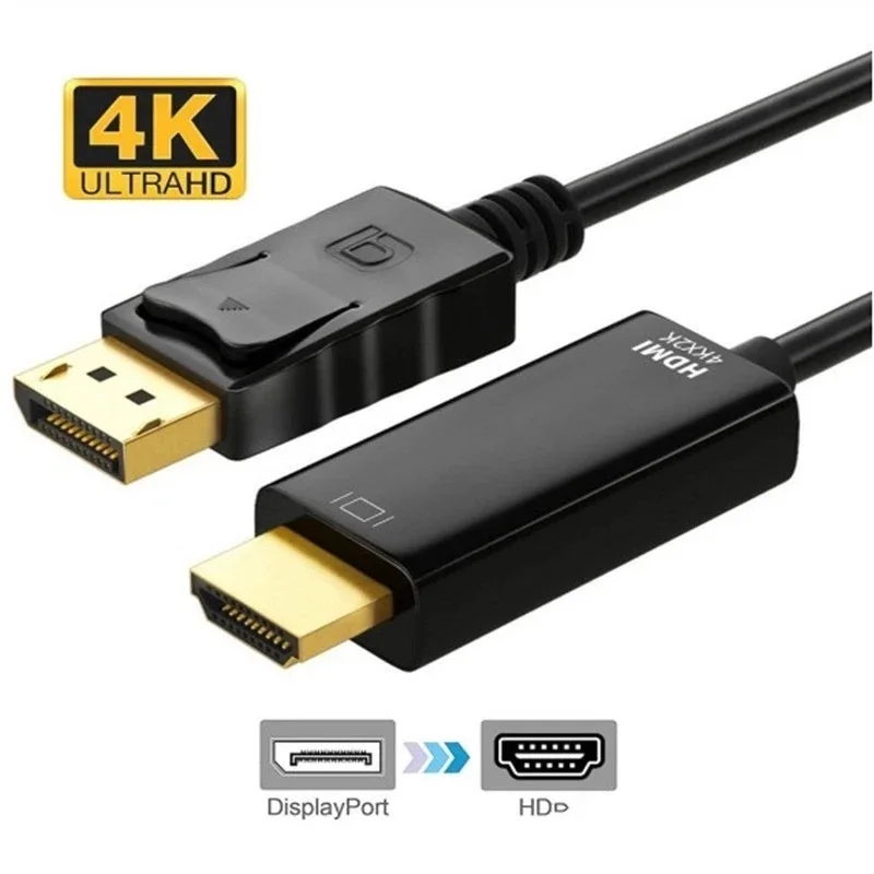 Cabo Displayport Hdmi Adaptador Dp Conversor Macho Full Hd