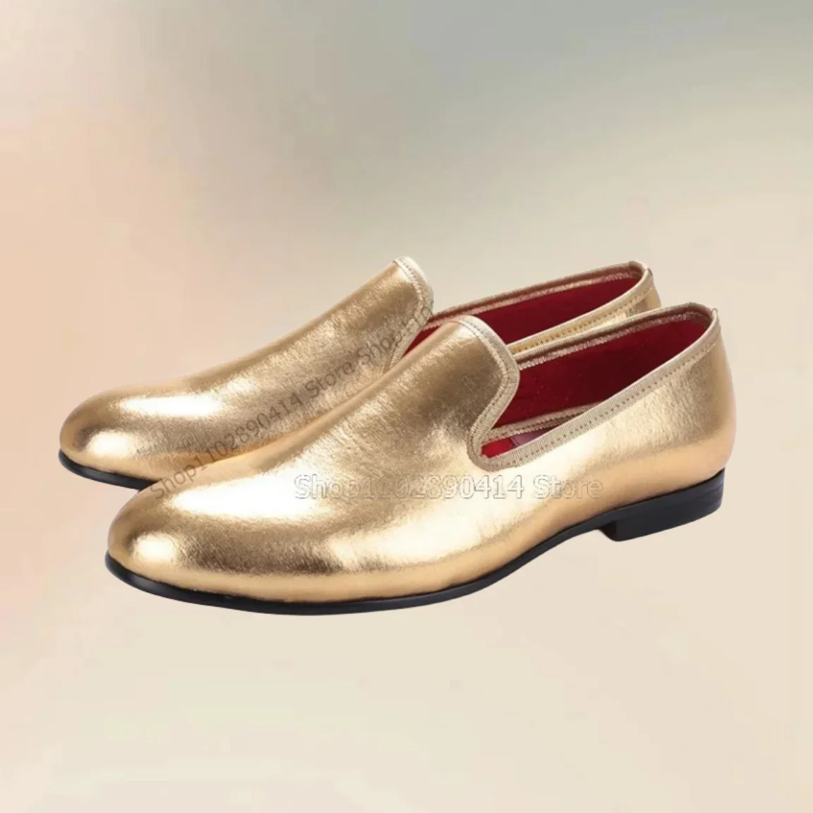 

Gold and Silver Giltter Men Loafers Fashion Slip On Men Casual Shoes Luxurious Handcraft Party Banquet Weddding Men Dress Shoes