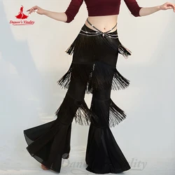 Belly Dancer Costume Trousers for Women AB Stones Tassel Oriental Dance Clothing Girl's Bellydancing Wear Perfromance Trousers