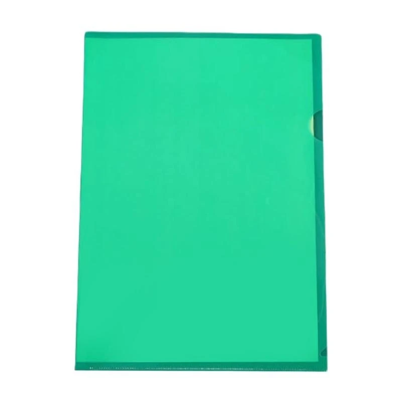 

J0MB 6 Colors L Shaped Folder A 4 Plastic Folders Side File Pocket Cover for School