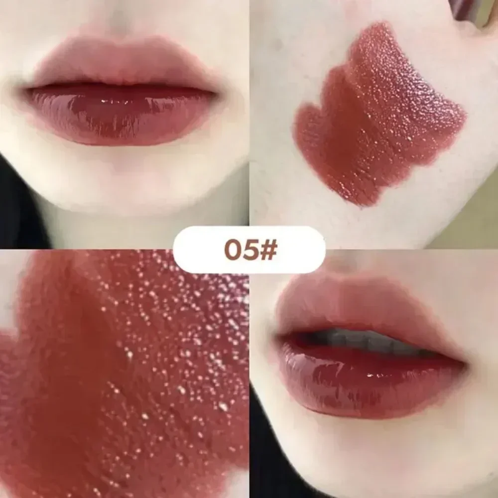 6 Kleuren Zijdeachtige Glanzende Lippenstift Gege Beer Pomp Lippen Vocht Water Bom Comfortabele Ultra Glans Non-Stick Cup Lippenbalsem Make-Up