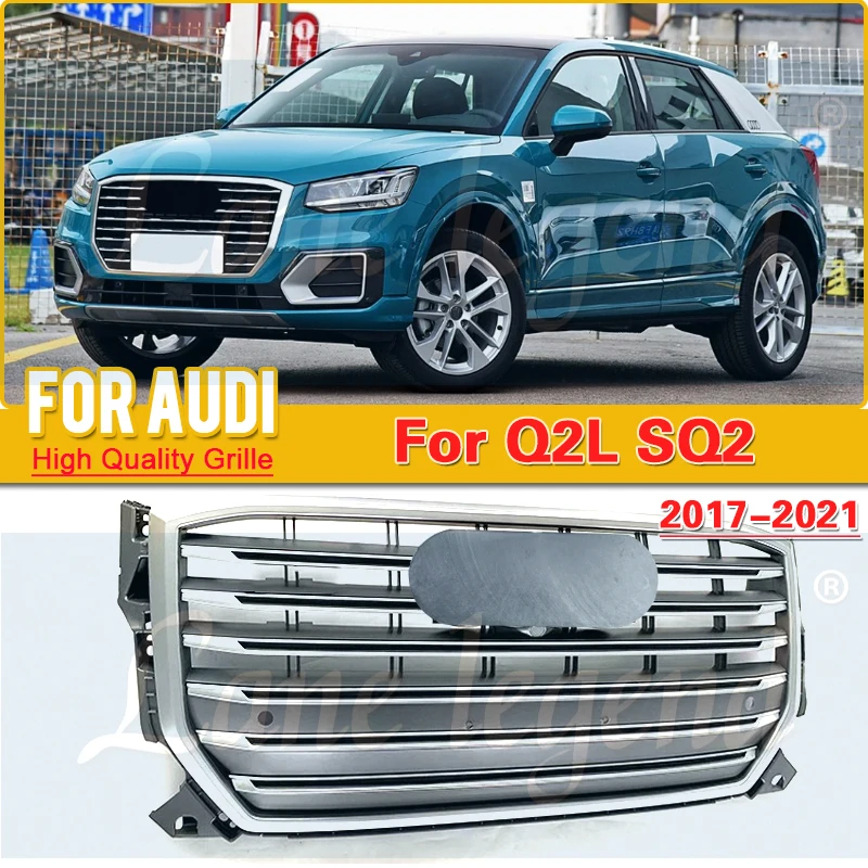 High-end Upgrade Front Sport Grill for Audi Q2L 2017-2021 For SQ2 Style New ABS Material Centre Panel Upper Grill