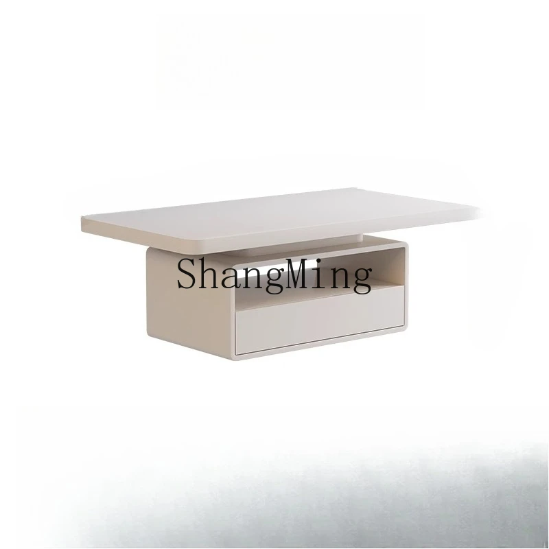 

FG cream wind solid wood coffee table light luxury minimalist living room household small apartment high sense