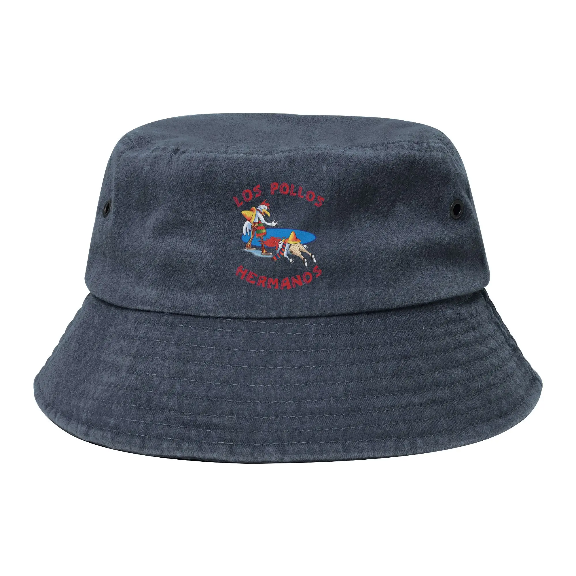 Fashion Los Pollos Hermanos Logo Breaking Bad Bucket Hats Woman Packable Outdoor Sport  Fishing Fisherman Cap Spring Headwear