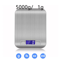 5kg Household Kitchen Diet Scales Measuring Tool Slim LCD Digital Electronic Weighing Scale Scale Electronic Food Scales New