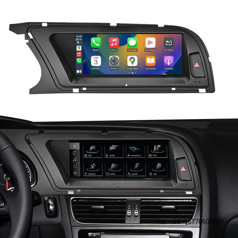 A4 A5 Car Radio Linux Bt-enabled Touch Screen Car Dvd Player Carplay DSP 8.8 Inch Multimedia Linux Car Stereo for Audi A4 A5