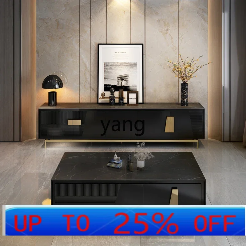 

LH TV Living Room Storage Black Slate Base Cabinet