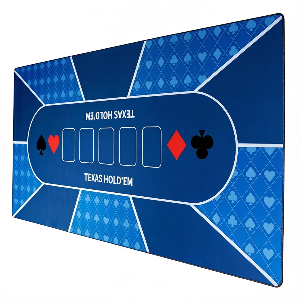 Professional Texas Hold'em Rubber Tablecloth Poker Mat Casino Large Poker Mat Table Mats Mahjong Board Games Accessories
