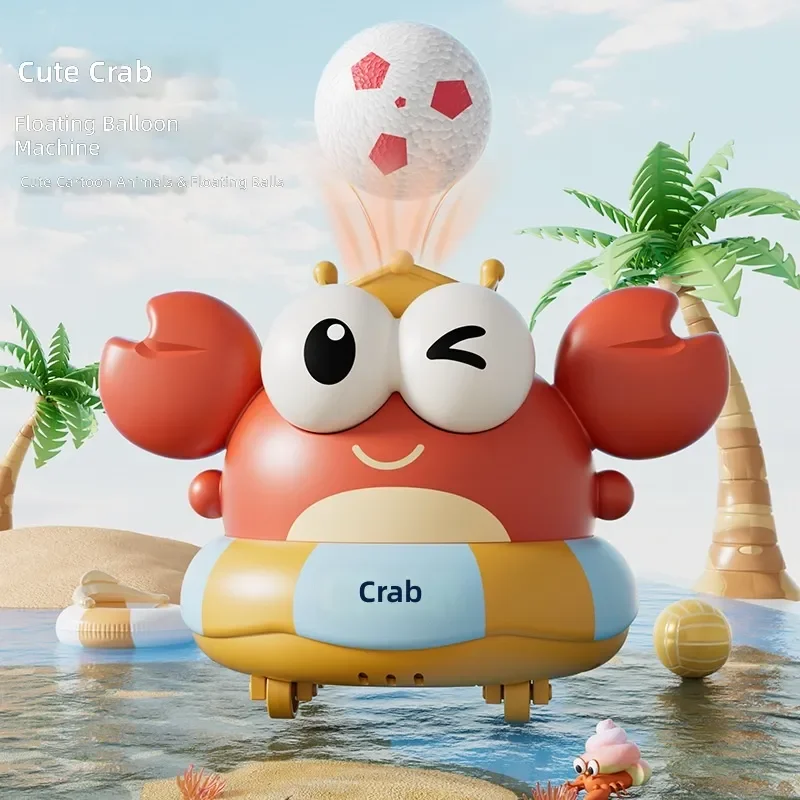 Electric Crab Suspension Ball Toy Interactive Crawling Pet for Early Education and Motor Skill Development Soft Plush