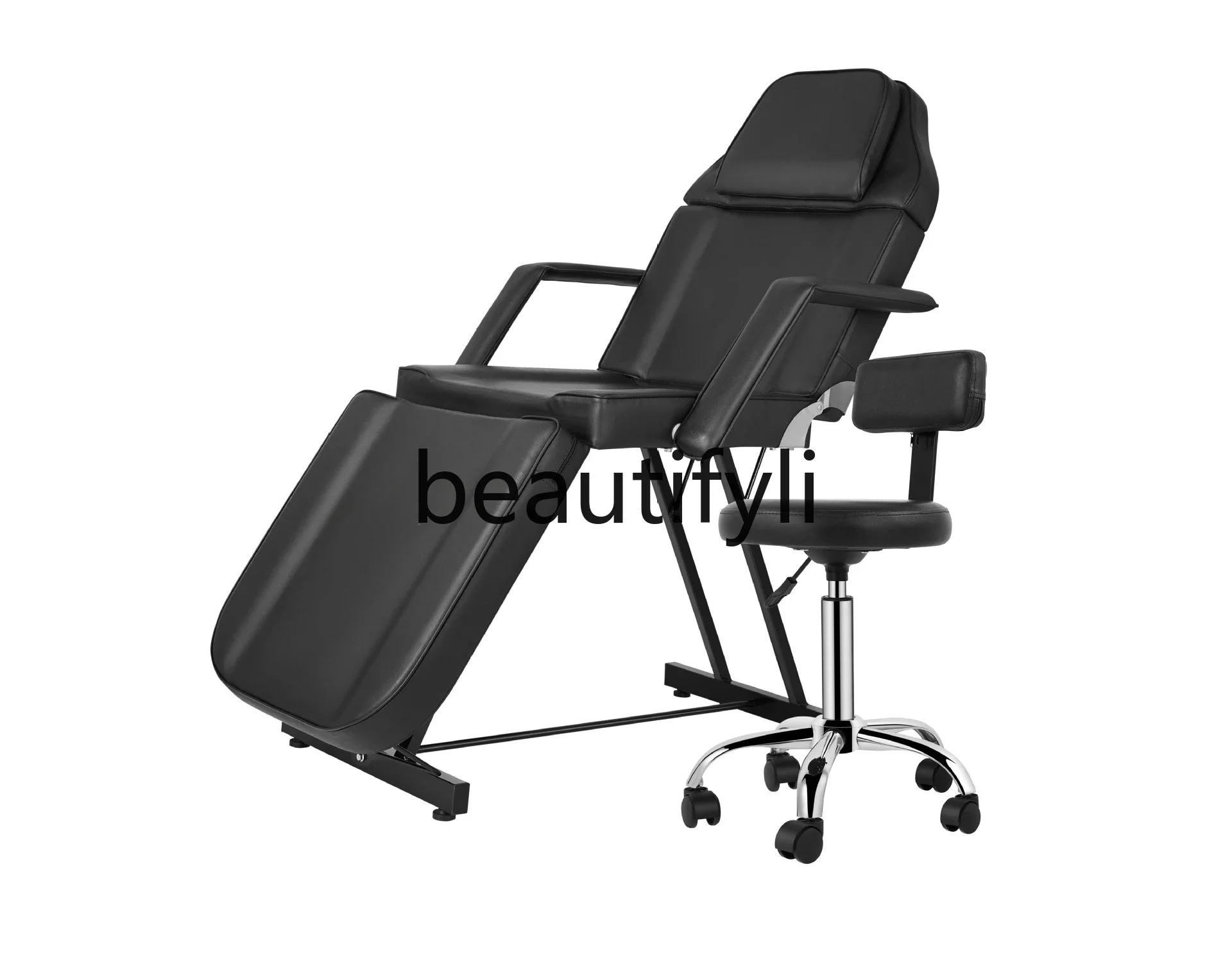 

Beauty massage bed with technician chair Comfortable 40% barber chair
