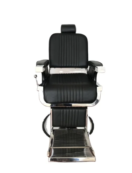 hot selling Black stainless footrest Reclining hairdressing chair for beauty barber chair