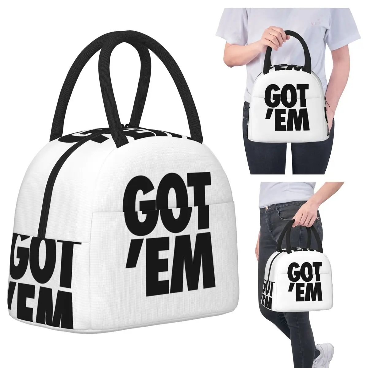 

Got 'Em Insulated Lunch Bag for Women Office Cooler Thermal Food Box Tote Portable Lunch Boxes Container