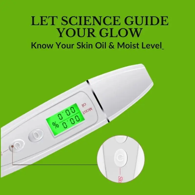 Huidolie en vochttester LCD digitale precisiedetector Huidsensoranalyse Digitale monitor Gezichtsverzorgingshulpmiddelen Schoonheidsapparaat