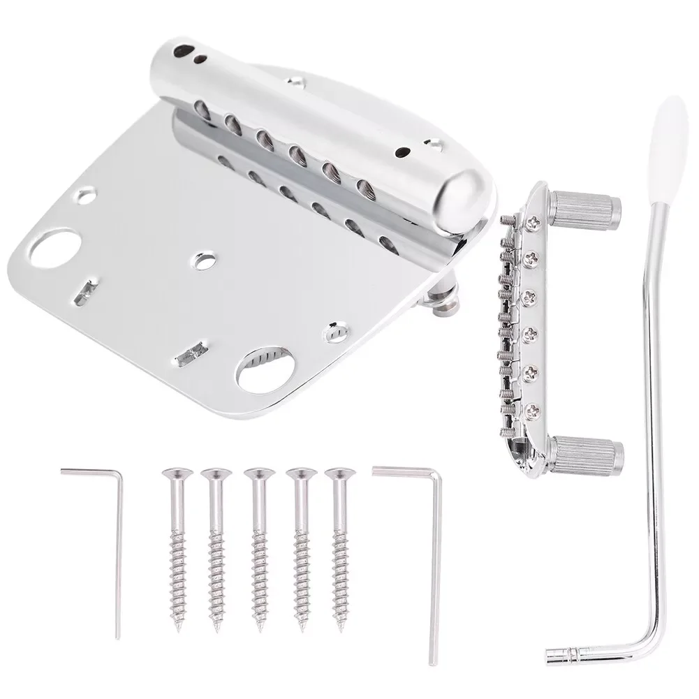 New Tremolo Vibrato Tailpiece Bridge Set For Mustang Guitar Professional Parts Easy-Installation Performance Light-Weight