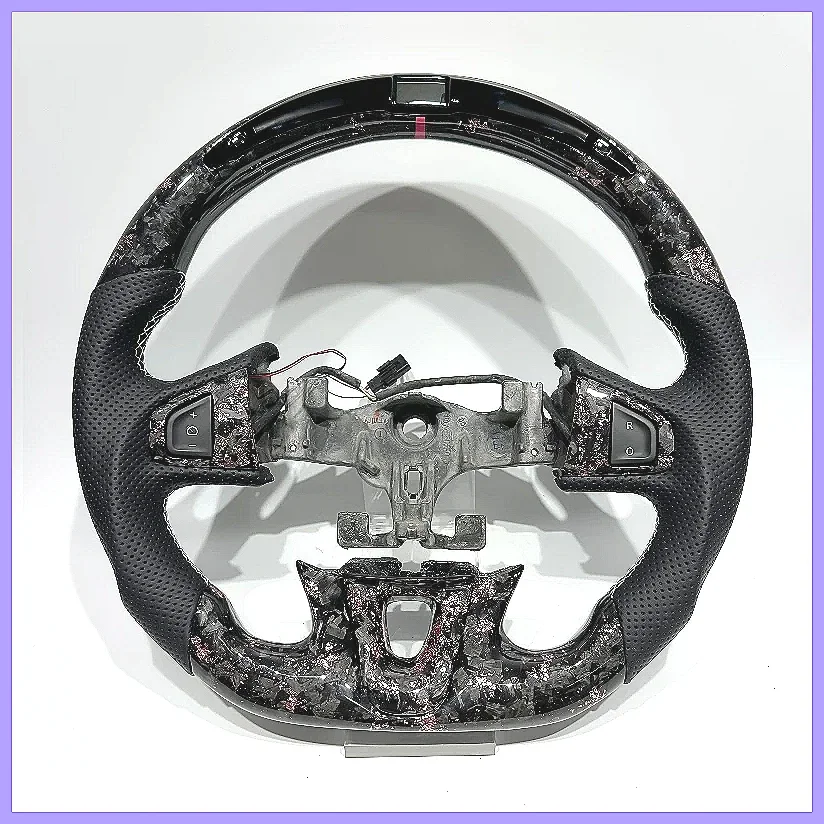 Customizable LED Perforated  Steering Wheel,  for  3/3 RS (Pink)