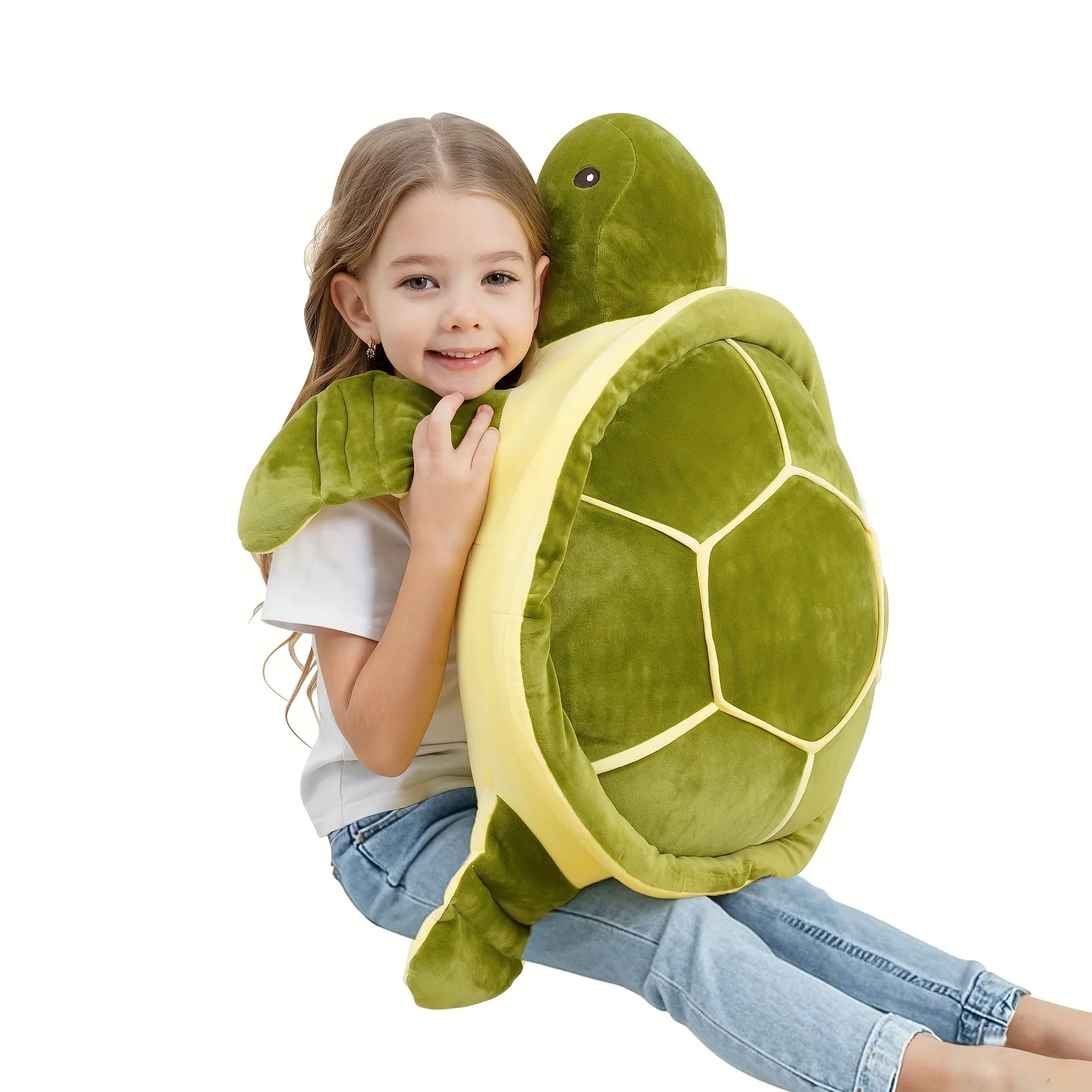 28-inch gigantisch pluche schildpadspeelgoed - ultrazacht oversized oceaanschildpadkussenspeelgoed, PVC-vrij, perfect verjaardagscadeau voor jonge volwassenen,