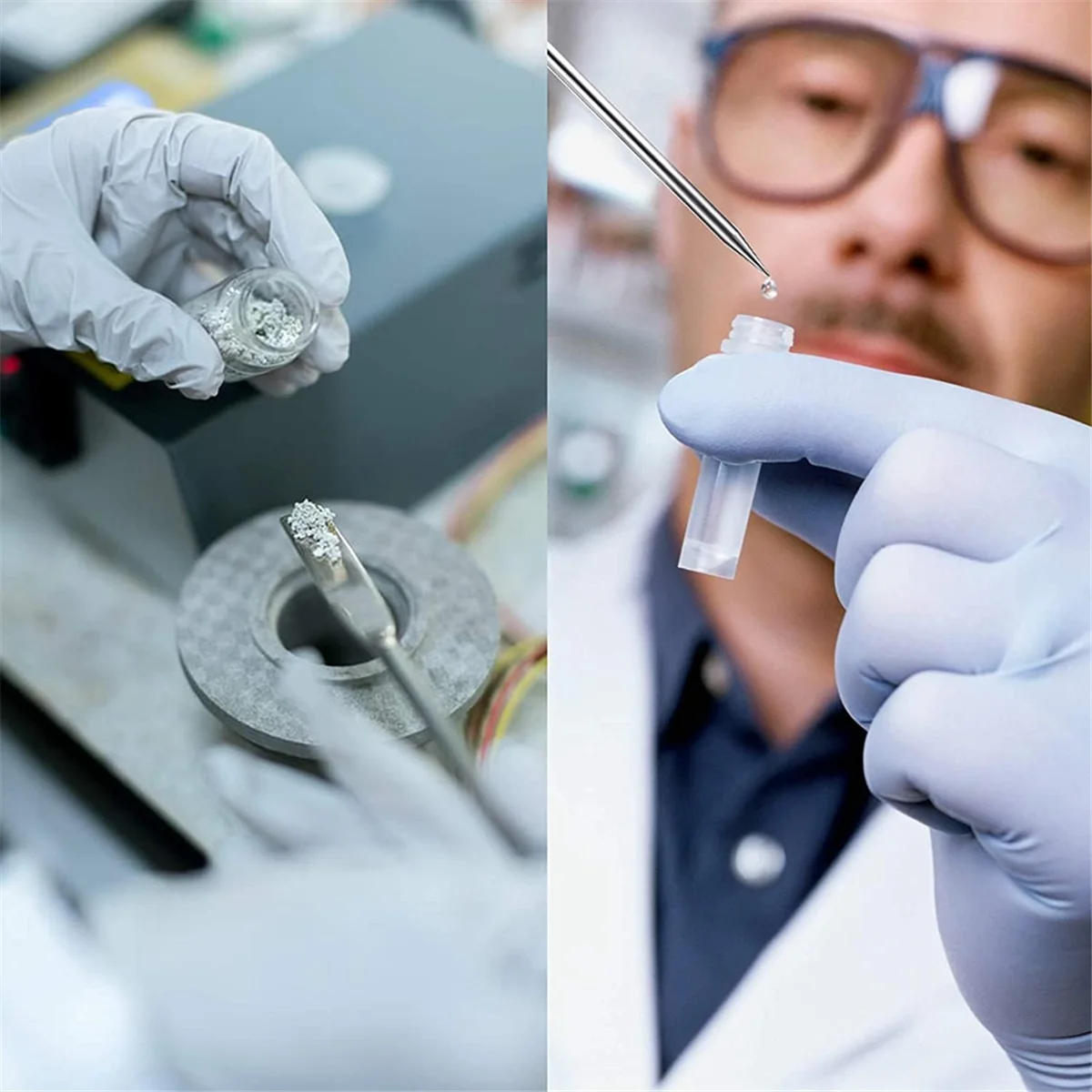 AAA87 12Pcs Edelstahl Labor Löffel Spachtel Labor Probenahme Löffel Mischen Spat Sets Arbeits Schaber Labor Ausrüstung