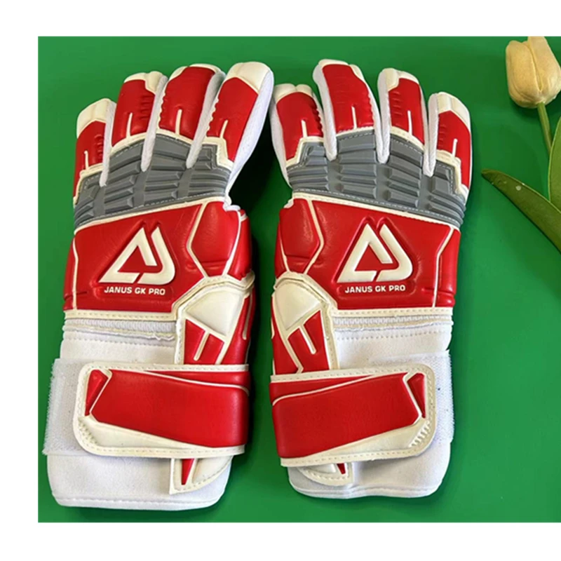 Professional Match Grade Goalie CONTACT Latex Without Protective Fingers Inseam Wear Resistant Adults Soccer Goalkeeper Gloves