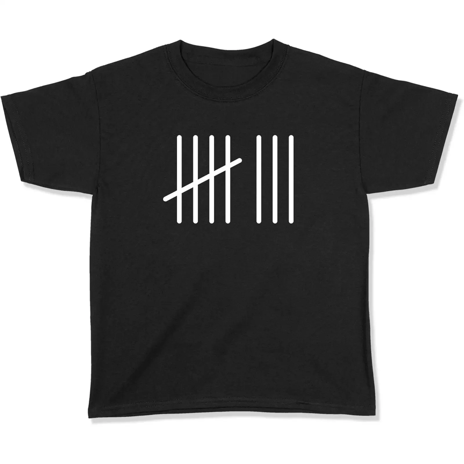 8th Birthday Tally Mark Kids T Shirt Funny 8 Years Old Bday for Boys Girls Preteen Eight Present Top vintage Washed