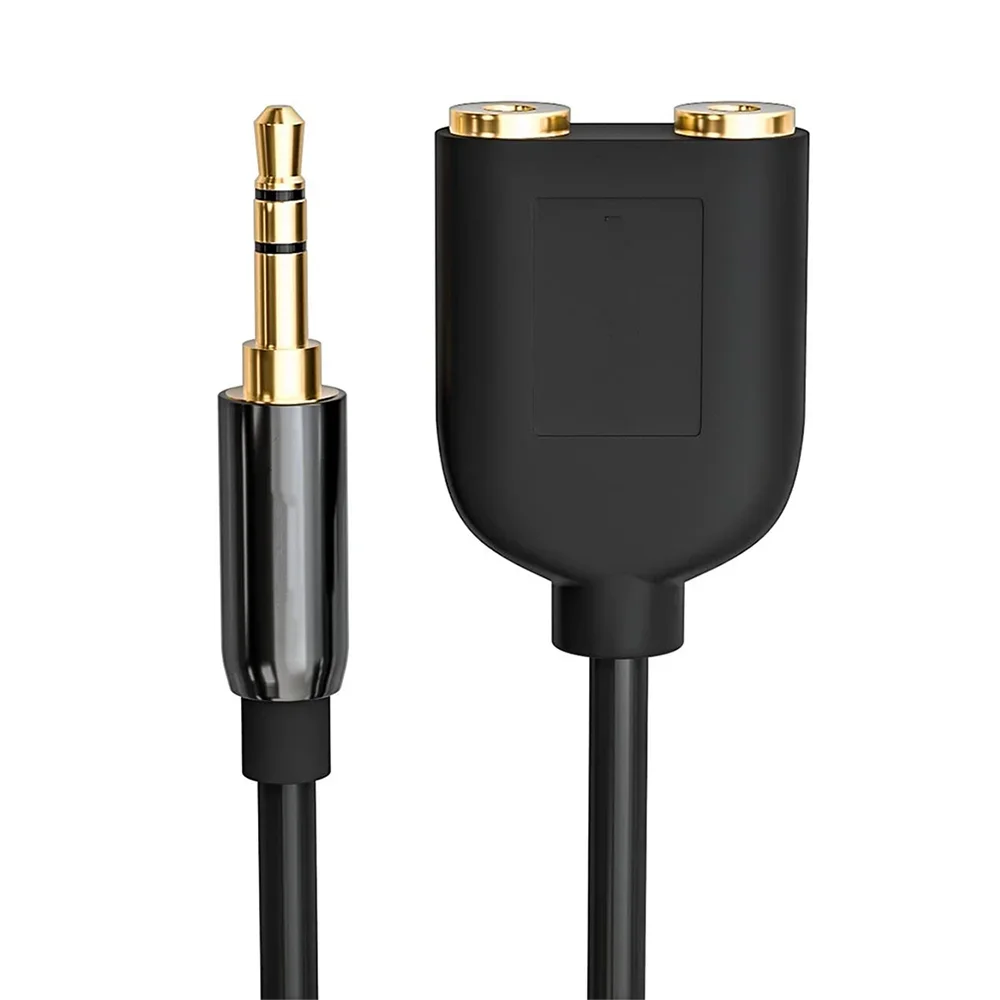 Câble d\'extension séparateur audio Y, stéréo, son Hi-Fi, convertisseur de téléphone sauna, 3.5mm mâle vers 2 Jack femelle 3.5mm, 3.5mm