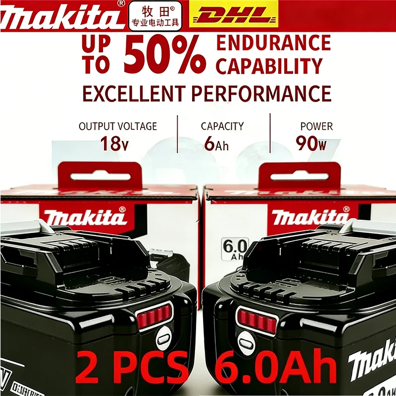 

18V Genuine makita BL1860 18V Battery Power Tools Li-ion Replacement LXT BL1850 BL1840 for 18V Screwdriver with BMS TPCELL 1