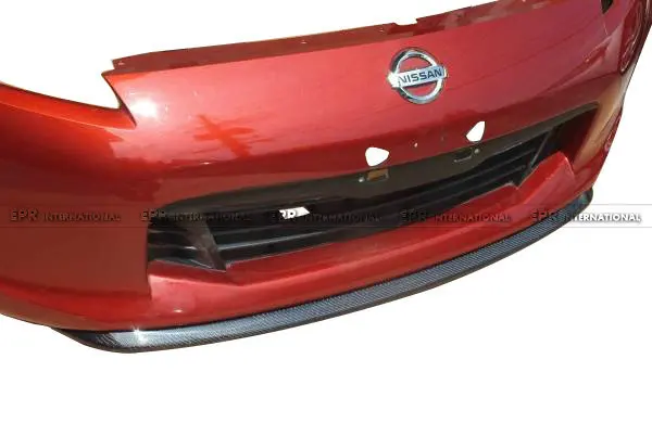 Suitable for Nissan Z34 370z carbon fiber car modification parts, front lip small surrounding TK model, front bar head lip front - view 3