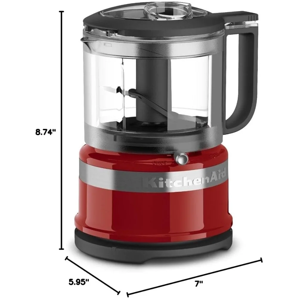 3.5 Cup Food Chopper, Empire Red, 2 speeds and pulse