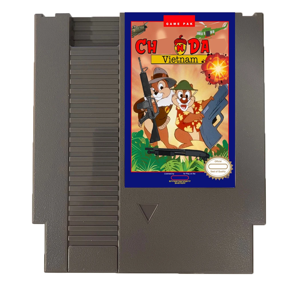 Ch 'N Da Vietnam NES Rom Hack – 8 Bit 72 Pins Spielkarten PAl/NTSC USA VERSION Spielkassette für NES