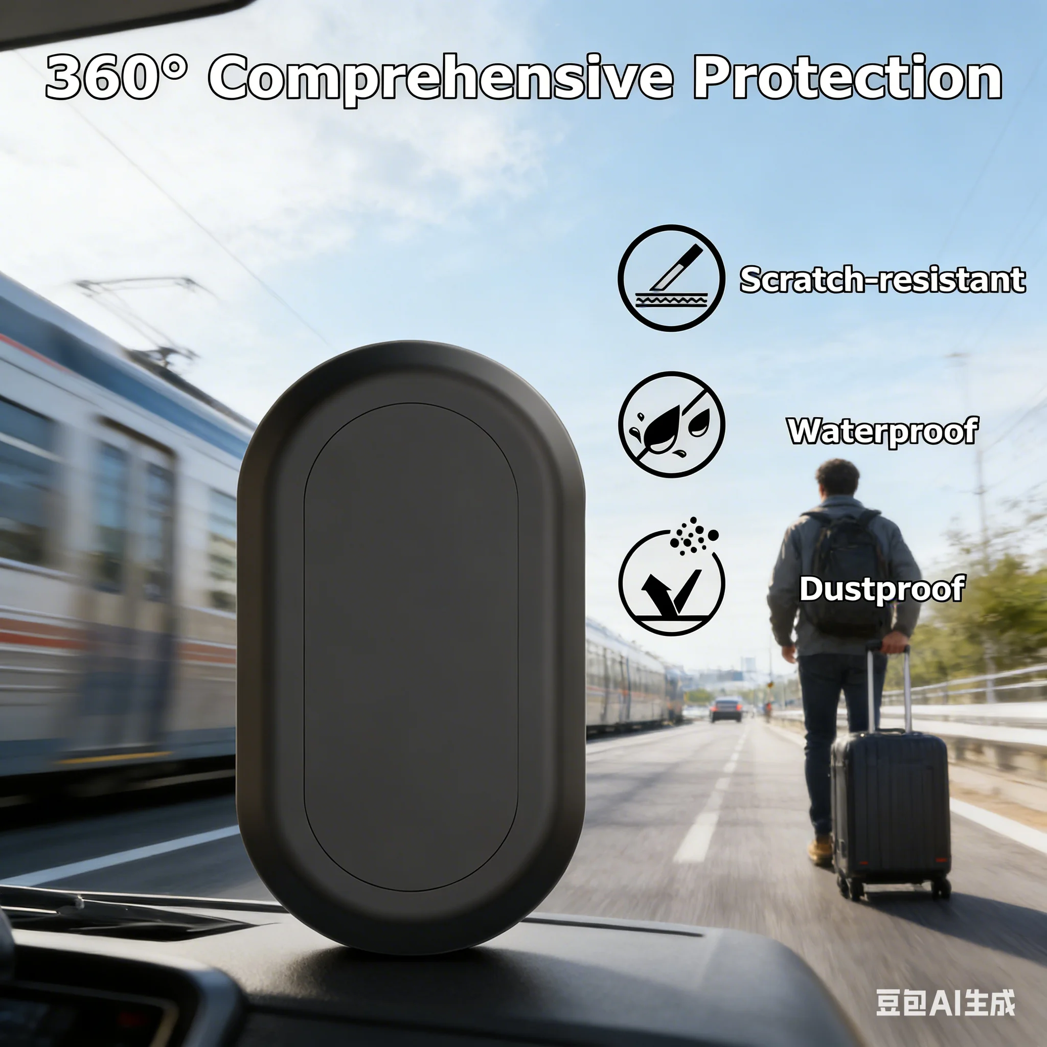 

Magnetic Protective Case For Samsung Smart Tag 2 Waterproof Magnetic Holder Anti-loss Tracking Shell For SmartTag 2 ﻿