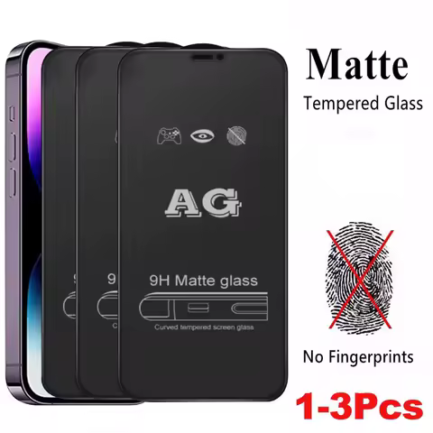 1-3Pcs Matte No Fingerprint Screen Protector for Samsung Galaxy S25 Ultra S24 FE S23 S22 Glass Film A55 A54 A35 A34 A25 A16 A06