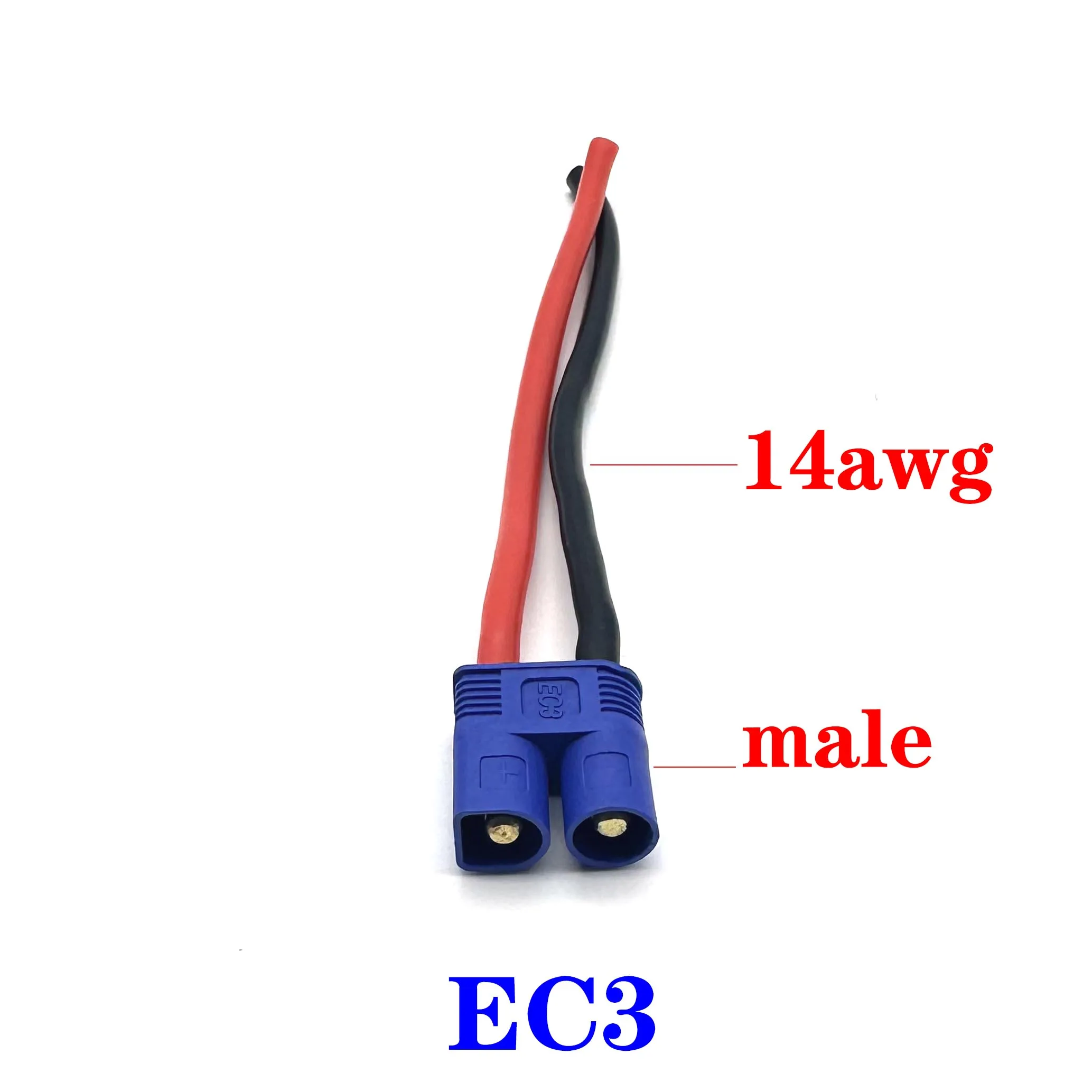 RC Battery Charger 18AWG 14AWG 12AWG 10AWG T-pulg XT60 XT90 EC3 EC5 Plug Male Female Extension Cable Wire Connector 10CM