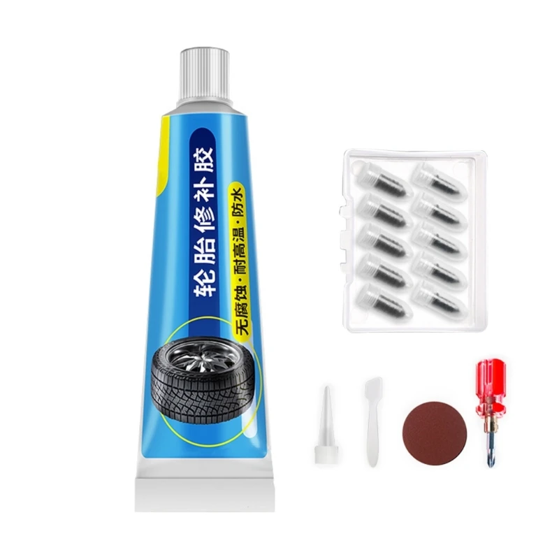 Adhesives Black Glues Fast Caulk Seal Tyre Sealant Bike Motorcycle Repair Tools