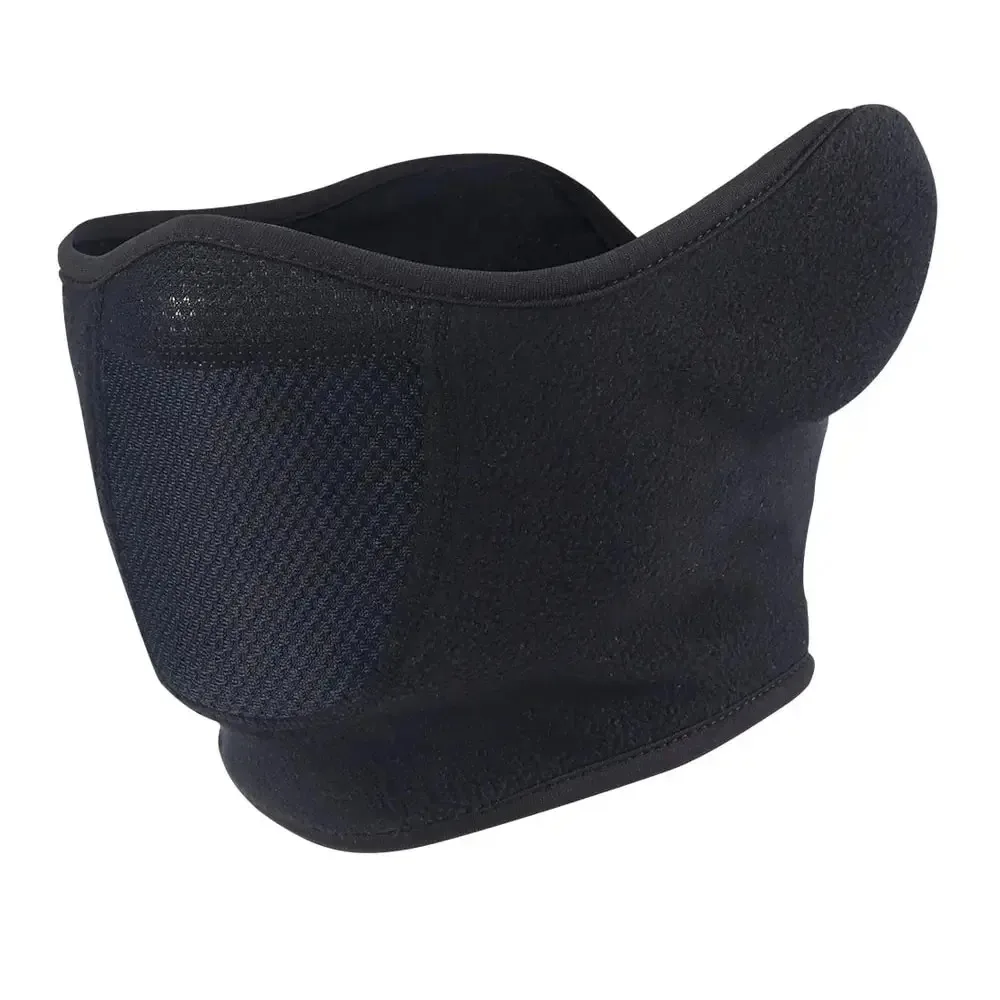 Motorcycle Cycling Mask Windproof Ear Motorcycle Bicycle Mask Motorcycle Warm Half Face Mask Black Balaclava
