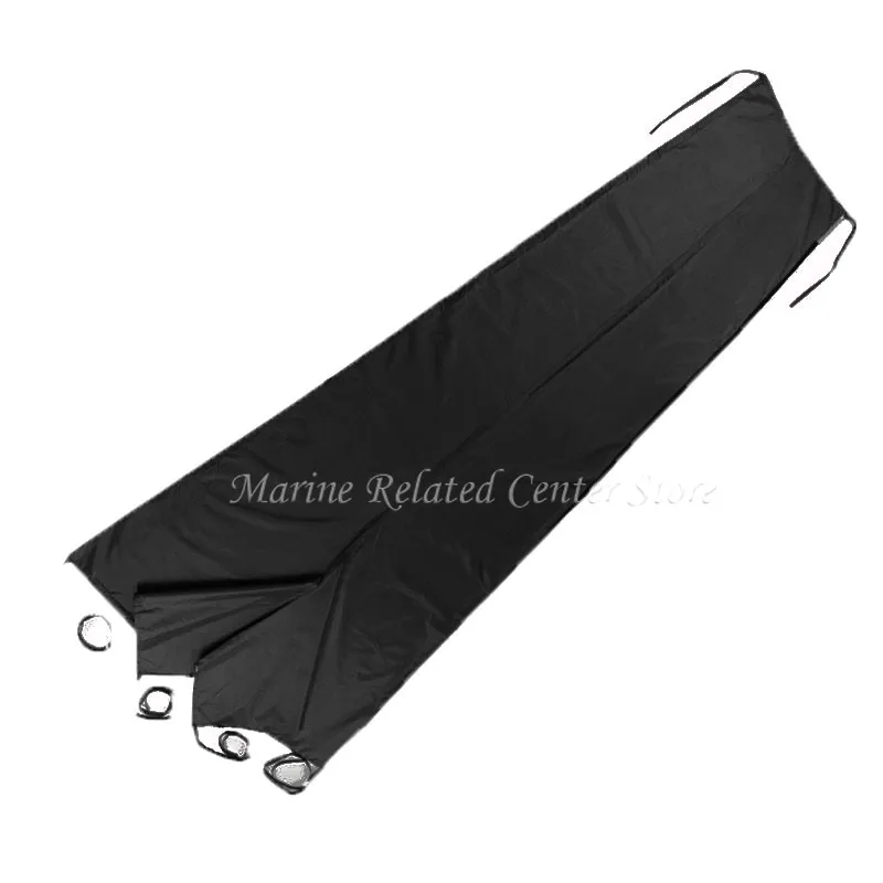 Waterproof Sail Cover Boat Cover, Mainsail Boom Cover for 600D Oxford Cloth Sunshade Dustproof Mainsail Cover,Black 8-9ft,8-13ft