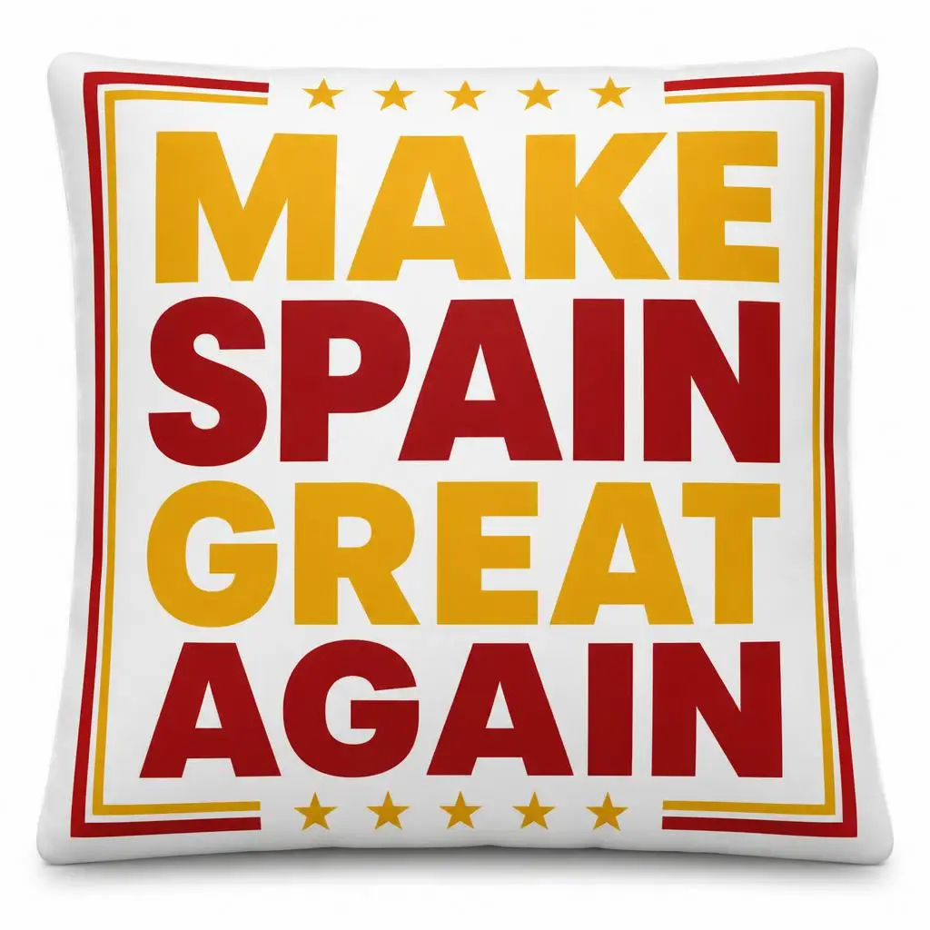 Make Spain Great Again Spanish Politics Plush Pillow Cushion Irregular Stuffed Throw Pillow Home Decor Gift Sofa Bed Couch