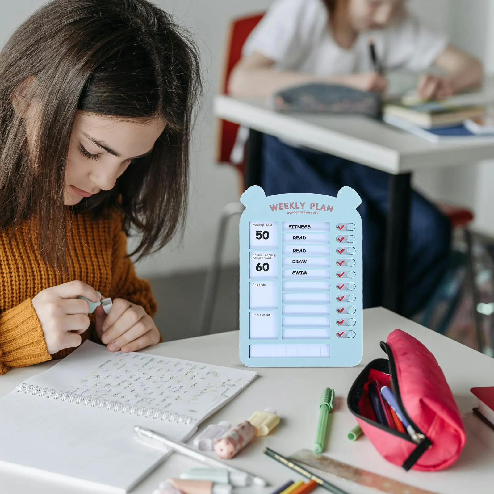 

Доска для отслеживания привычек детей, ежедневный планировщик, контрольный список, карты для планирования задач, развивающие карточки для отслеживания поведения и задач для детей