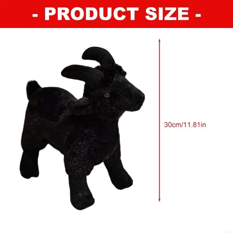 Śliczne piękne kozy pluszaki słodka kojąca lalka miękka wygodna koza lalka wczesna edukacja zabawka dla małych dzieci A2UB