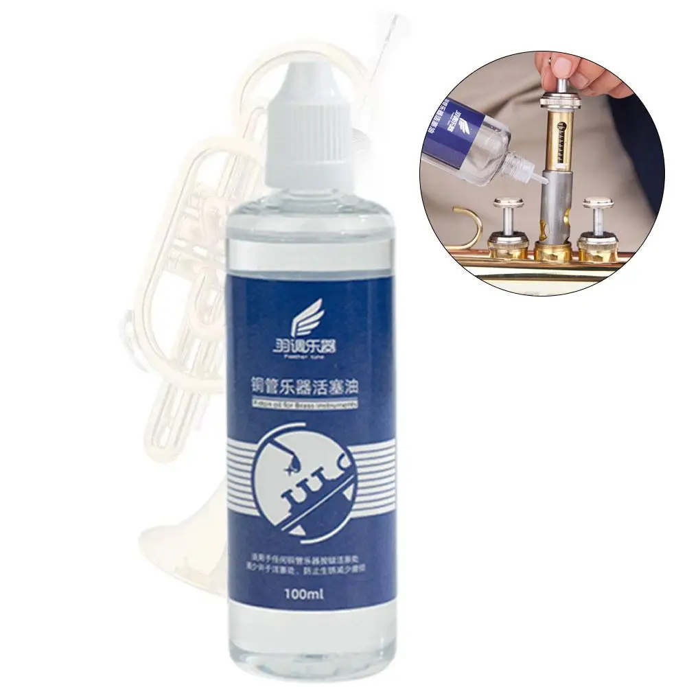 Valves Lubricating Oil Musical Maintenance Accessories Saxophone Valves Oil for Trumpet Flute Clarinet Brass Instruments 100 ml