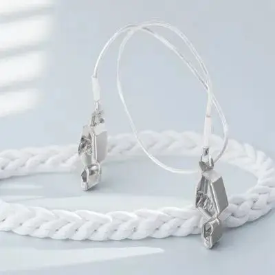 

Fencing Head Wire Clamp Reliable Connection Soft Material Comfortable Use Multi Function Clip for Fencing Mask Cord Protection