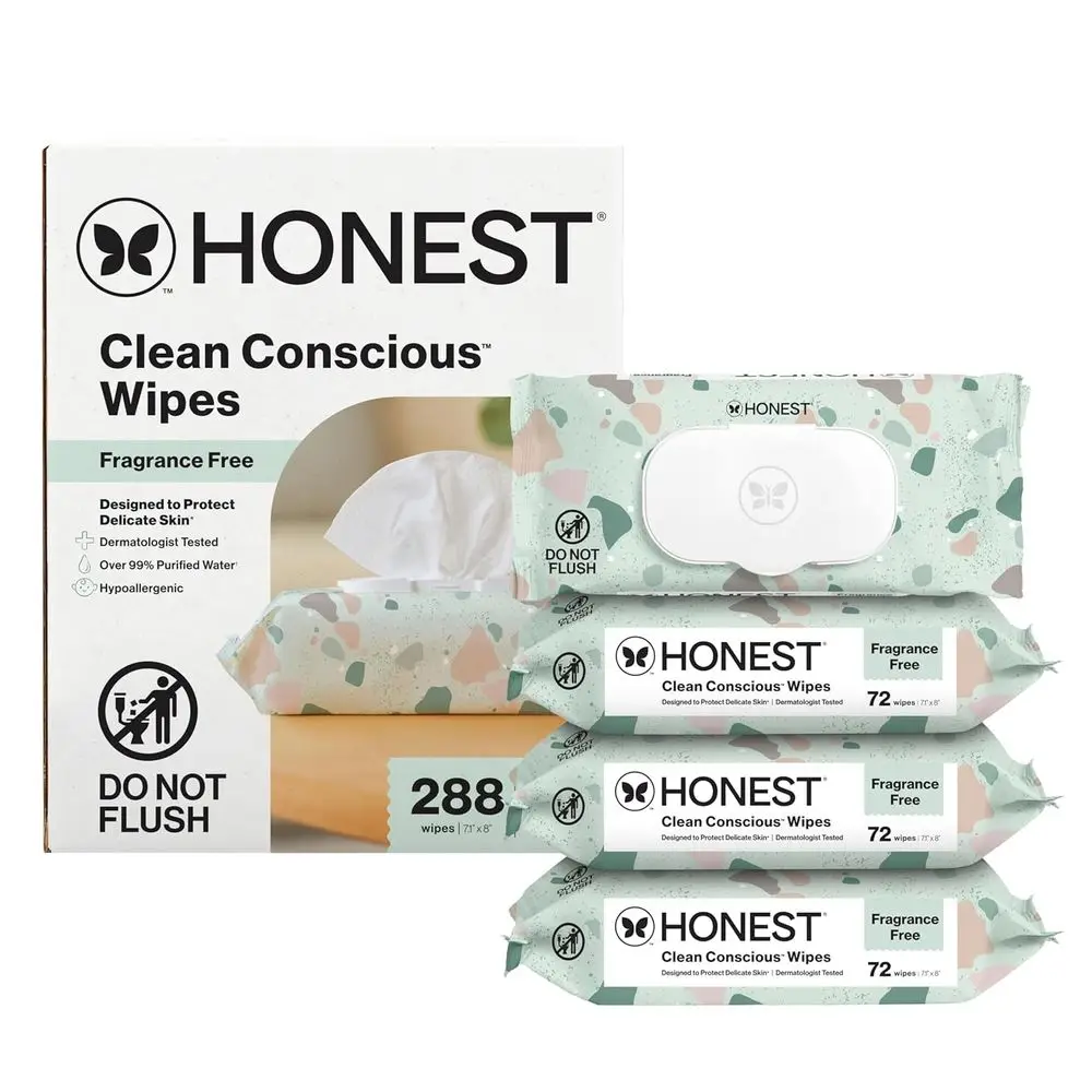 

Hypoallergenic Baby Wipes for Sensitive Skin, 288-Count Multi-Use Towelettes