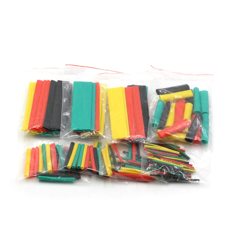 164pcs Set Polyolefin Shrinking Assorted Heat Shrink Tube Wire Cable Insulated Sleeving Tubing Set CLH@8