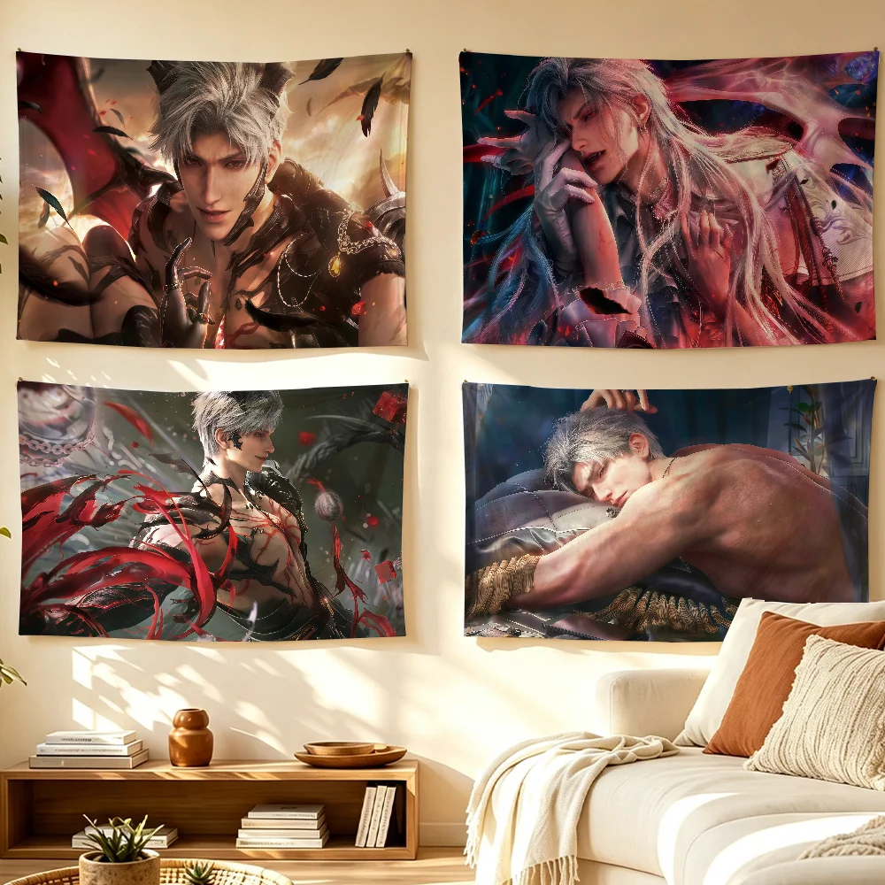Cool Sylus Love and Deepspace flag Tapestry Room Decoration Wall Tapestry Hanging Aesthetic Bedrooms Advertising Banner